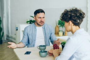two people arguing