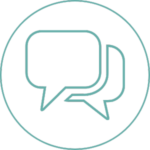 icon of speech bubbles