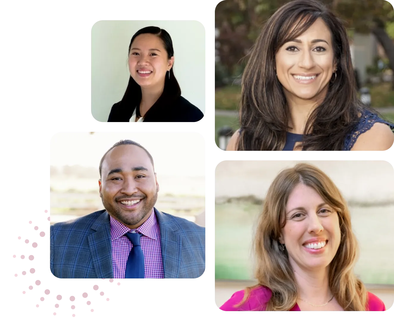 graphic of team members smiling