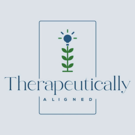 Therapeutically aligned podcast cover art
